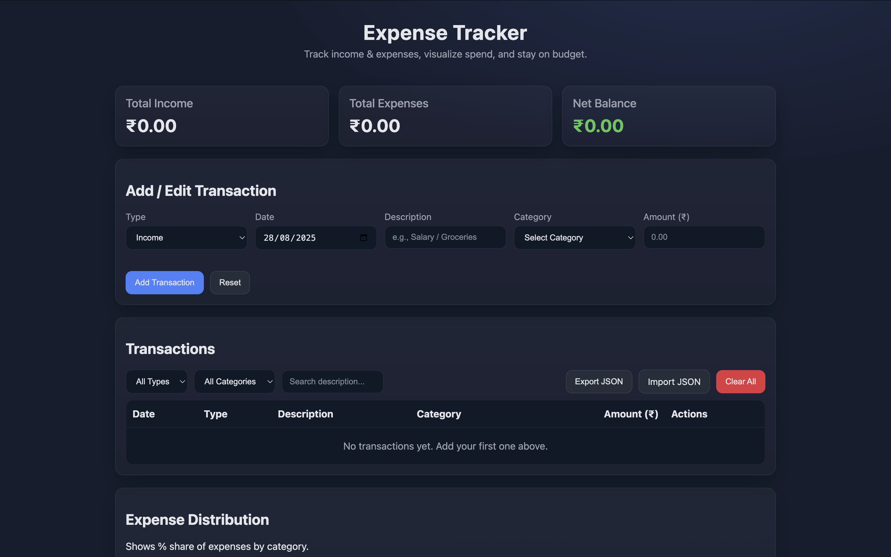 Expense Tracker
